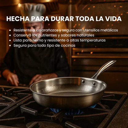 [COMPRA 1 LLEVA 2] Sartén de Titânio Antiadherente - Libre de Químicos