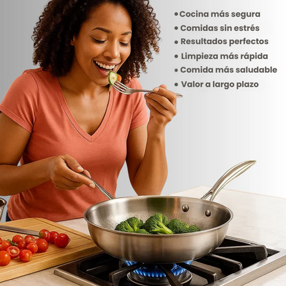 [COMPRA 1 LLEVA 2] Sartén de Titânio Antiadherente - Libre de Químicos